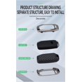 thumbnail image 5 of Key Fob Cover Compatible with Kia Forte Telluride K6 Seltos NIRO Sportage Stinger Keychain Case Holder Protector,4-BTN-Panic, 5 of 6