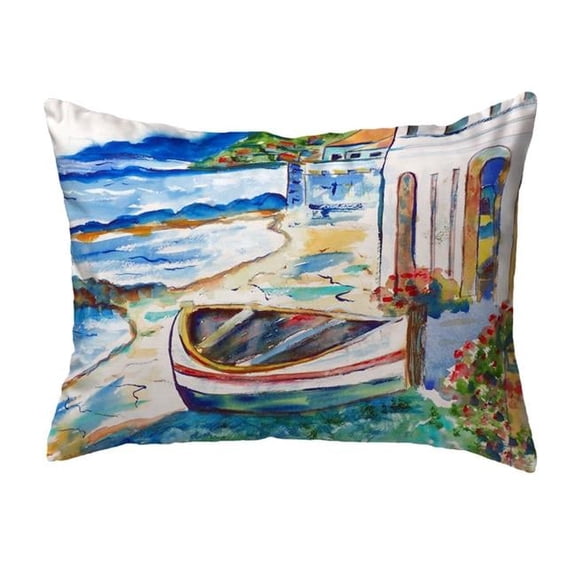 Betsy Drake KS961 11 x 14 in. Sicilian Shore Small No-Cord Pillow