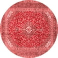 thumbnail image 1 of Ahgly Company Indoor Round Medallion Red Traditional Area Rugs, 5' Round, 1 of 4