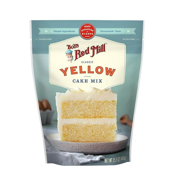Bob's Red Mill Signature Yellow Cake Baking Mix, 15.5oz (Pack of 1) - Non GMO, Kosher