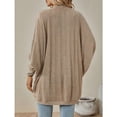 thumbnail image 2 of jinghuiyue Women Long Sleeve Cardigans Casual Batwing Sleeve Knitted Coat Loose Open Front Sweater Outwear XXL, 2 of 5