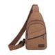 thumbnail image 2 of Bolsa cruzada unisex Mochila impermeable de lona con bandolera 30x17cm Bolsa de hombro individual con múltiples compartimentos para senderismo Viajes de uso diario Azul negro Verde claro Caqui marrón, 2 of 6