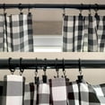 thumbnail image 5 of 44 Pack Black Curtain Rings with Clips, Curtain Hooks Hangers Clip Rings for Hanging Drapes Bows Hat, Drapery Rings 1 in I D, Fits up to 5/8 in Diameter Curtain Rod., 5 of 8
