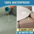 thumbnail image 4 of H.VERSAILTEX 100% Waterproof Sofa Cover Non-Slip Machine Washable with Elastic Straps Slipcovers Pet-friendly Furniture Protector(Oversized Sofa, Sage), 4 of 7