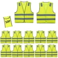 thumbnail image 1 of Chalecos de seguridad Lavori-AK amarillos reflectantes de alta visibilidad x10, 1 of 7