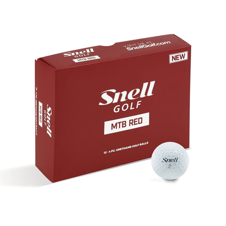 Snell Golf MTB Red Golf Balls, 12 Pack