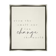 thumbnail image 4 of Stupell Industries Change The World Uplifting Nursery Kids Quote Graphic Art Luster Gray Floating Framed Canvas Print Wall Art, Design by Daphne Polselli, 4 of 5