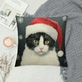 thumbnail image 2 of HENGT  Cat Pillow Covers cat Throw Pillow,Cat Pillow Cases, cat Pillow Cover,Cat Gifts for Cat Lovers,cat Christmas Pillows,Christmas cat Decorations, 2 of 5
