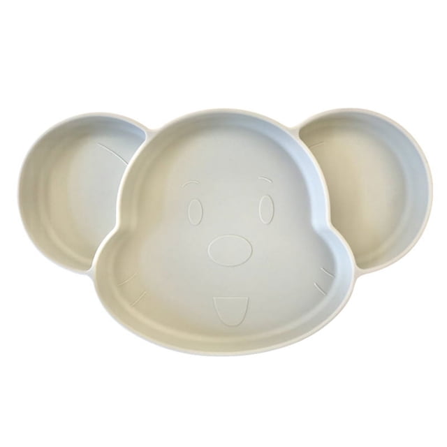Placas divididas de silicona para bebés pequeños, placas de succión para bebés, manteles individuales de silicona para niños