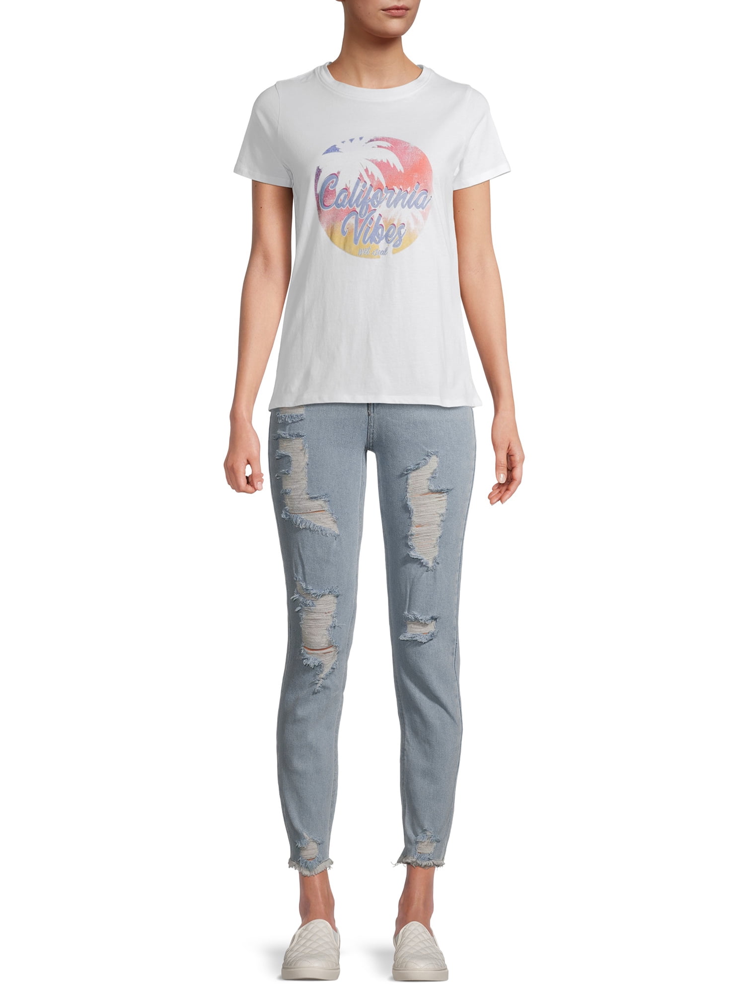 Wet Seal Junior California Vibes Graphic Tee