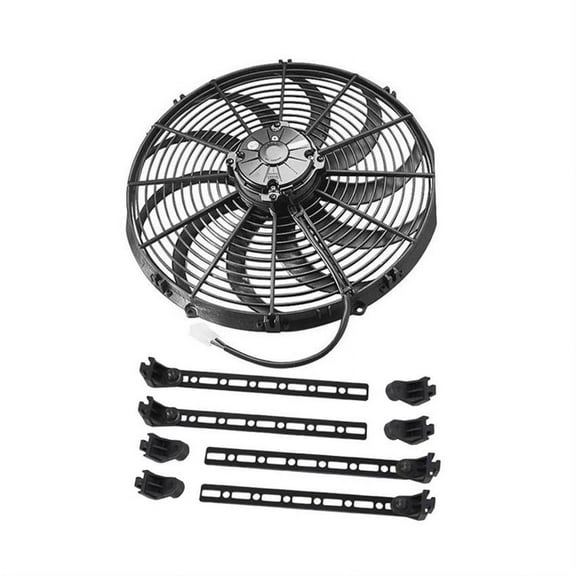 SPAL 13" Pull Type Curved Blade Radiator Cooling Fan & Mount Kit