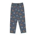 thumbnail image 6 of Uemuo Squirrel And Snowflakes Pattern Women's Wide Leg Palazzo Lounge Pants with Pockets Light Weight Loose Comfy Casual Pajama Pants-XX-Large, 6 of 9
