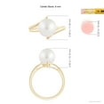 thumbnail image 5 of ANGARA Solitaire South Sea Cultured Pearl Bypass Split Shank Ring in 14K Yellow Gold for Women | June Birthstone, Birthday, Anniversary, Jewelry Gift for Women | Pearl Ring, 5 of 9