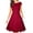 Summer Dresses for Women Plus Size-Wine, variant on Homenesgenics Summer Dresses for Women under $10 Plus Size Summer New Women's Casual Dress Tight Style Slim Large Hem Dress Sleeveless Round Neck Knee Length Dress Red L