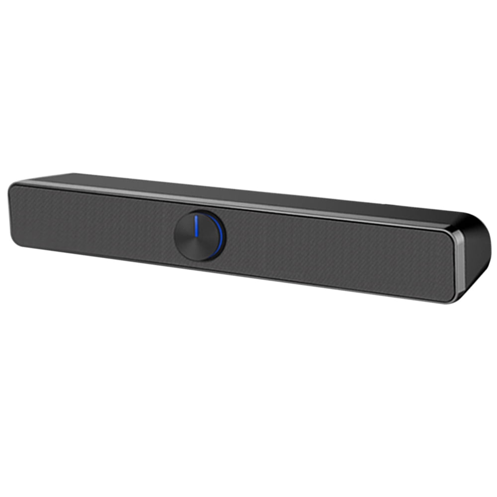 SADA V-193 USB Wired Computer Speaker SoundBar Stereo Subwoofer Powerful Music Player Bass Surround Sound Box 3.5mm Audio Input for PC Laptop Smartphone Tablet MP3 MP4