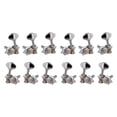 thumbnail image 1 of 6L6R 12Pcs 1:18 Guitar String Tuning Pegs Tuner Machine Heads Knobs Tuning Keys for Acoustic or Electric Guitar Silver, 1 of 7