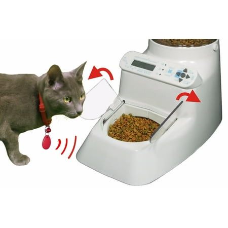 Wireless Whiskers Automatic Pet Feeder - Selectively Allow/Lockout Multiple Pets and Set Independent
