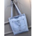 thumbnail image 2 of CoCopeaunt Women's Fashion Denim Shoulder Bag Large Hobo Retro Top Handle Bag Satchel, 2 of 4