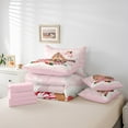 thumbnail image 6 of jejeloiu Chic Christmas Castle Bedding Comforter Set 7-Piece,Happy New Year King Bedding Sets,Xmas Theme Bed Sheets For Girls,Breathable Room Decor Reversible, 6 of 8
