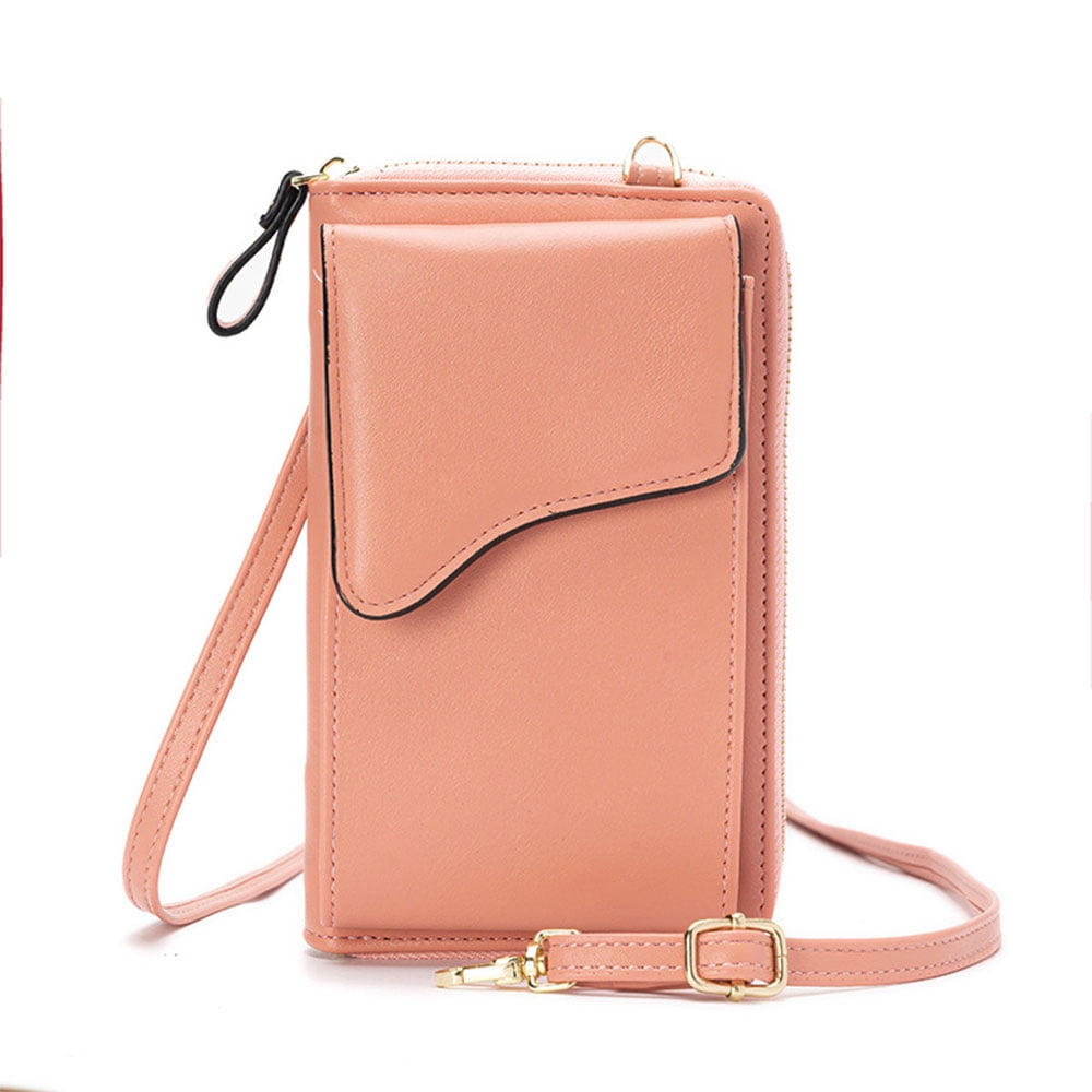 Crossbody Phone Bags for Women, Small PU Leather Cellphone Purse Wallet, Adjustable Shoulder Bag