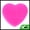 Rose Red, variant on Unique Bargains Heart Shape Makeup Brush Cleaner Rose Red