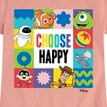 thumbnail image 3 of Disney - Choose Happy Grid - Toddler & Youth Girls Short Sleeve Graphic T-Shirt, 3 of 5