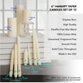 thumbnail image 4 of Colonial Candle Handipt Unscented Taper Candle Evergreen, Dripless, 6 inch, 4 Hours Burn, Pack of 12, 4 of 6