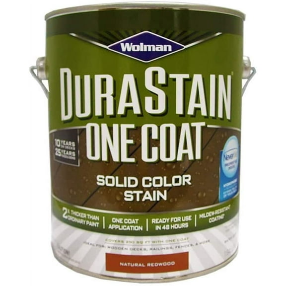 Wolman 288092 Durastain One Coat Solid Color Natural Redwood gal