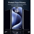 thumbnail image 3 of Protector de pantalla ESR Glass 9H+ para iPhone 15 Pro Max, paquete de 3, 3 of 9