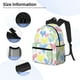 thumbnail image 3 of Disketp Hand Drawn Colored Hearts Mochila Ligera Clásica con Múltiples Bolsillos, Mochila Casual para Hombre y Mujer, Ideal para Escuela, Trabajo y Viajes, 3 of 6