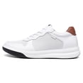 thumbnail image 5 of CMR CHAMARIPA Men's Elevator Sneaker Shoes - White Leather Height Incrasing Sneakers 6CM/2.36 Inches Taller, 5 of 5