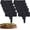 Black#003, variant on Imitation Stone Garden Fence Plastic Retaining Edging Border Effect Landscape Decor Interlocking Panels Flower Bed Path No Dig Decorative Lawn Border Outdoor Picket Yard(Black,10pcs)