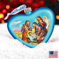 thumbnail image 2 of GDeBrekht 753-081 Nativity Heart Glass Ornament, 2 of 5