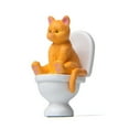 thumbnail image 2 of Visland Figurines de Chat Accessoires Toilette Assise Modèle Miniature de Chat Jouet pour Enfants, 2 of 8