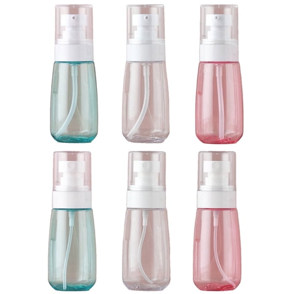 ACDANC 6Pcs Travel Toiletries Eco-Friendly Leak-Proof Adjustable Flow Bottles 60Ml Multicolor