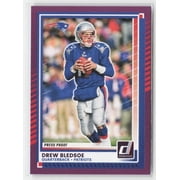 2025 Donruss Drew Bledsoe New England Patriots #73 Press Proofs Purple Football Card