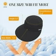 thumbnail image 5 of Sun Hats for Women UV Protection Wide Brim 2 in 1 Zip-Off Visor Summer Beach Hat Womens Packable Golf Hat, 5 of 5