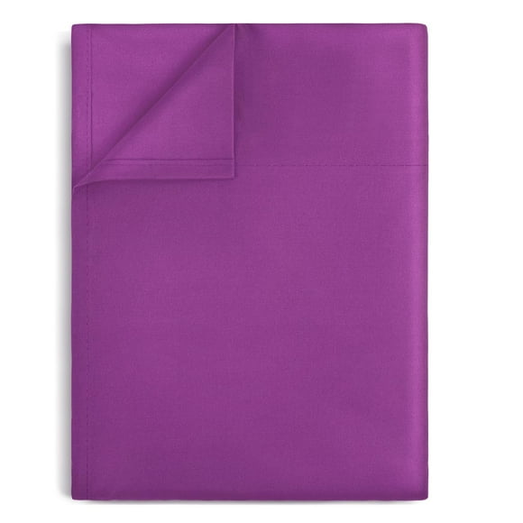 Lirex Flat Sheet, Full Size Extra Soft Brushed Microfiber 1800 Microfiber Flat Sheet, Machine Washable Wrinkle Free Breathable (Purple, Full)