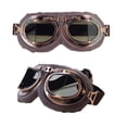 thumbnail image 4 of Lunettes de Moto style Pilote Vintage Demi-Casque, 4 of 5