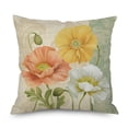 thumbnail image 3 of asddcavvf And Linen Pillowcase Flower Cushion Green Flower Leaf Cushion Sofa Living Room Cushion Cover Extra Long Pillowcase Working Wheels Pillowcase Zip Pillowcase, 3 of 3