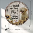 thumbnail image 3 of Angels Don't Always Have Wings Sometimes They Have Whiskers Round Vintage Tin Sign Puppy Gift For Dog Lovers Animal Wall Decor For Home Office Cafes Bars Pubs 12x12 Inch Round Bathroom Decor, 3 of 5