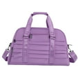 thumbnail image 1 of Bolsa deportiva de gimnasio, bolsa de viaje con compartimento para zapatos, ligera y ajustable. Púrpura claro, 1 of 9