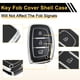 thumbnail image 5 of Funda de Llave de Auto de Silicona TPU - Negra Inteligente con Borde Plateado para Hyundai i10, i20, i25, i30, i40, ix20 - 3 Botones Control Remoto, 5 of 6