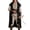 Black, variant on HCBY Men's Medieval Hooded Open Front Sleeveless Cloak, Solid Color Long Ranger Style for Halloween Roleplay Events, Renaissance Fairs and Fall Festival Parties