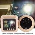 thumbnail image 4 of VISISTA DE PUERTA DE VIDEO, VISOR DE MIRILLA DE 2.4 PULGADAS, TIMBRE DE PUERTA ELECTRICO INTELIGENTE 1080P, VISISTA DE CÁMARA DE SEGURIDAD DE MIRILLA TFT, Puerta de Cámaga, 4 of 7