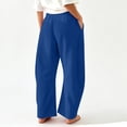 thumbnail image 6 of Gym Sweatpants Women Zaewscy Women's Solid Color Elastic High Waist Wide Leg Sports Curved Knife Sweatpants With Casual Loose Jogging Pants With Pockets Sports Pants, 6 of 9