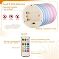 thumbnail image 5 of Yayeee Flameless Candles with Remote Flickering Battery Operated Multi Color Changing, White Cakes Pattern, 5 of 7