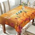 thumbnail image 4 of Coolnut Thanksgiving Pumpkin Tablecloth, Waterproof Washable Polyester Square Table Cover, Durable Tablecloth for Kitchen Dining Table Party Decor, 60"X 108", 4 of 7