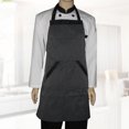thumbnail image 1 of Delantal de Chef a rayas ropa de trabajo de cocina de poliéster Universal a prueba de aceite para cafés a la parrilla Hugtrwg  Para estrenar, 1 of 6
