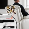 thumbnail image 4 of TSOVTHRID Aztec Tribal Sunflower Cow Print Headrest Cover Recliner Headrest Slipcover Non Slip Waterproof Recliner Chair Couch Head Rest Protector Covers for Living Room 17x27in, 2 PCS, 4 of 7